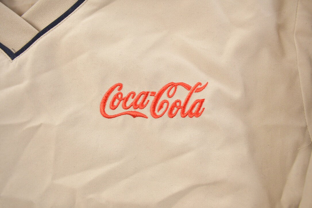 Vintage 1990s Women's Coca Cola Windbreaker Jacket / 90s Jacket / Women's / Streetwear / Embroidered / Windbreaker