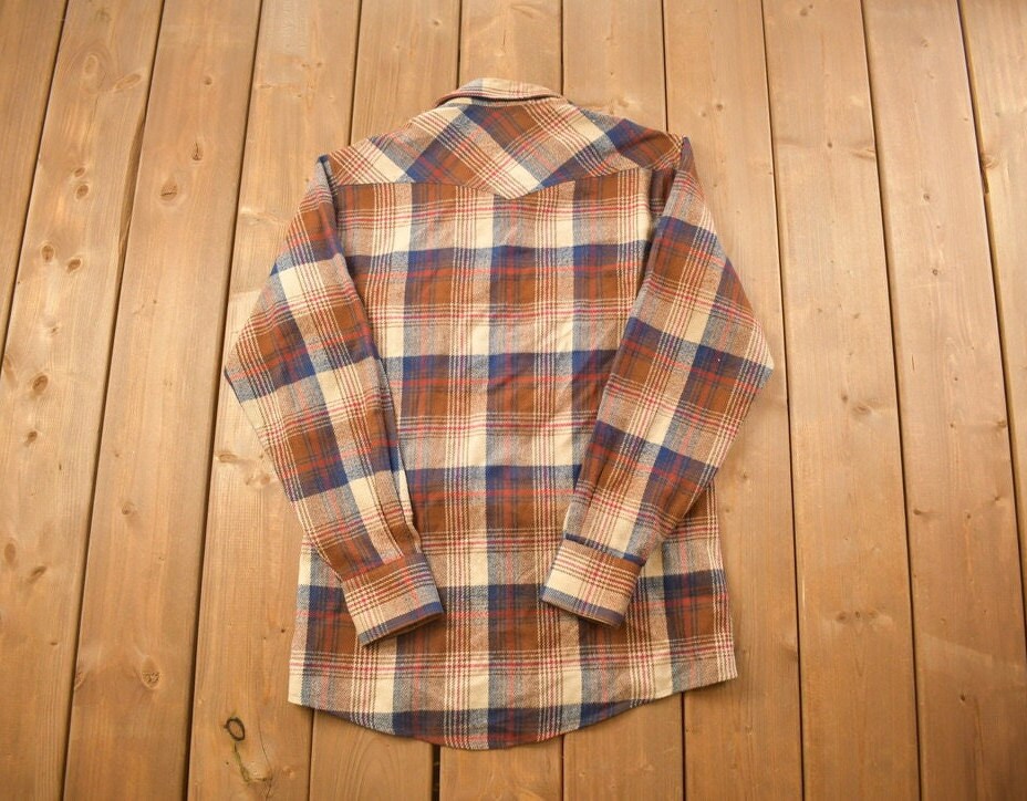 Vintage 1990s Lim's Shirts Plaid Flannel Button Up Shirt / 1990s Button Up / Vintage Flannel / Plaid Shirt / Button Down