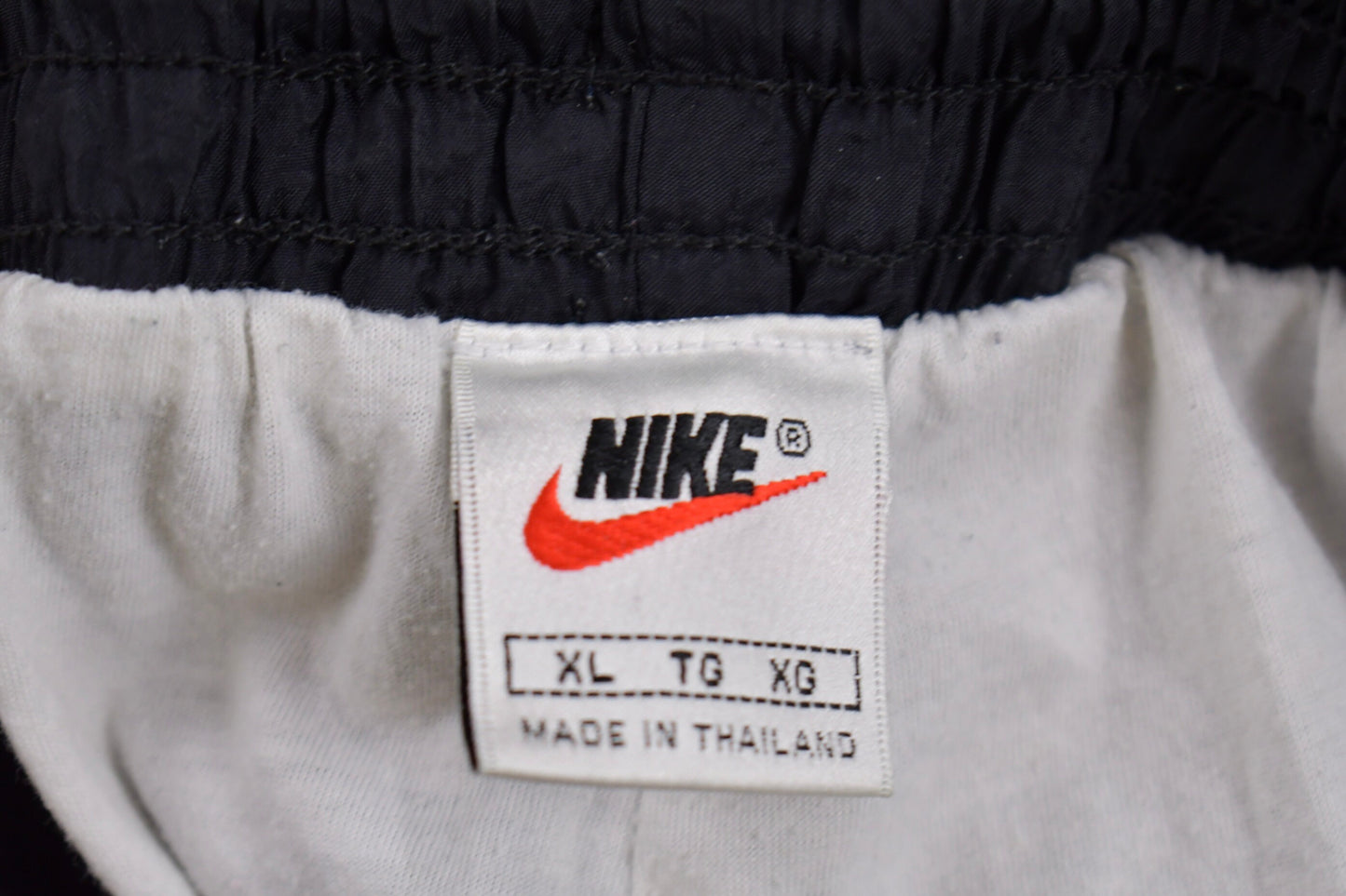 Vintage 1990s Nike Mini Swoosh Track Pants Size XL / Nike Jogger Pants / White Tag / Streetwear / 90s Track Pants / Trackpants