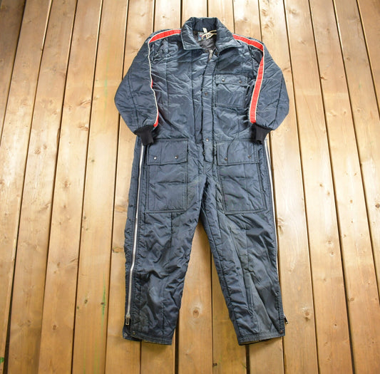 Vintage 1980s Chiller Killer Insulated Jumpsuit / Vintage Coveralls / Vintage Workwear / Distressed Workwear / One Piece Suit / Made In USA