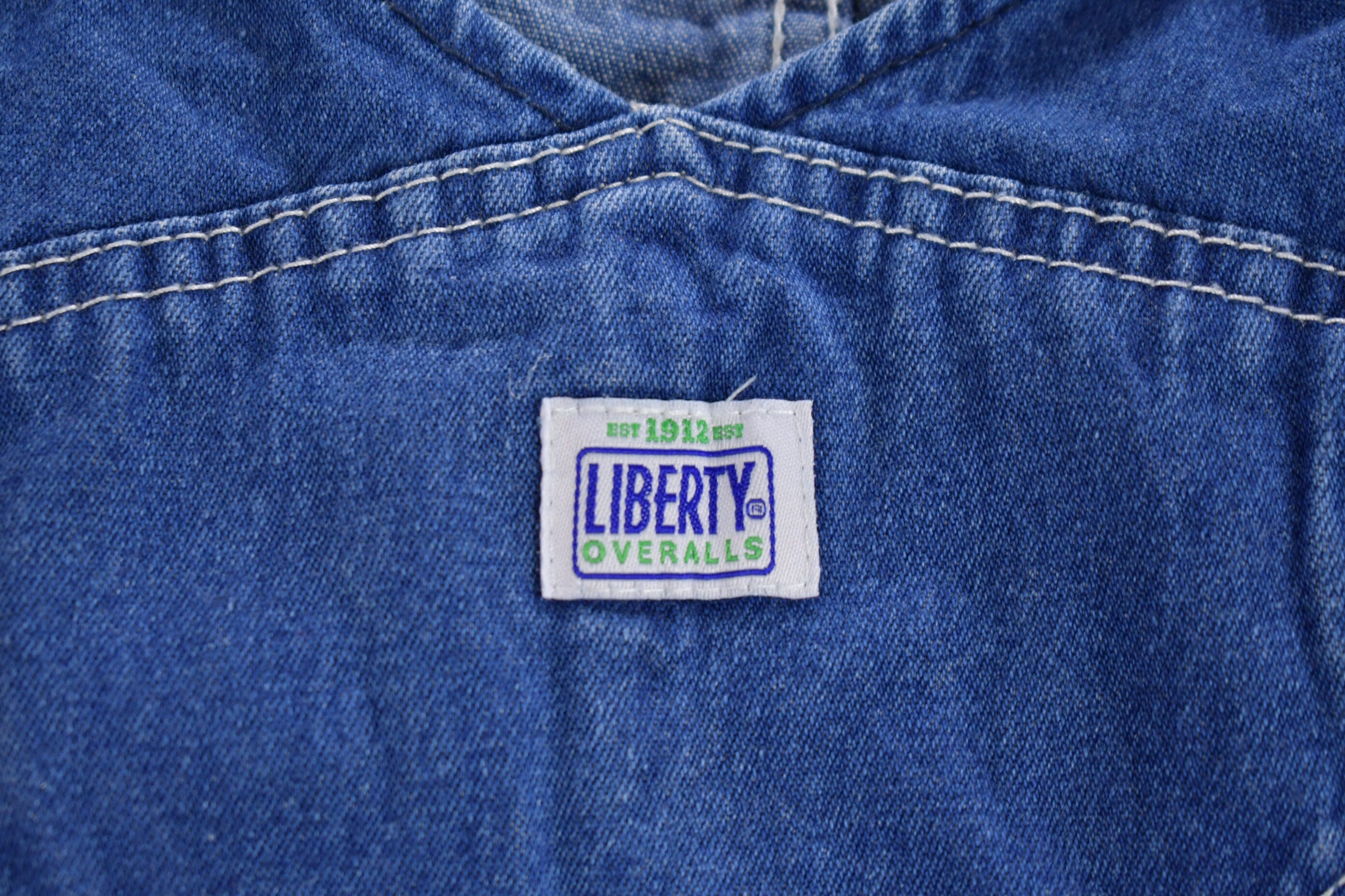 Vintage 1990s Liberty Jeans Denim Overalls Size 40 x 28