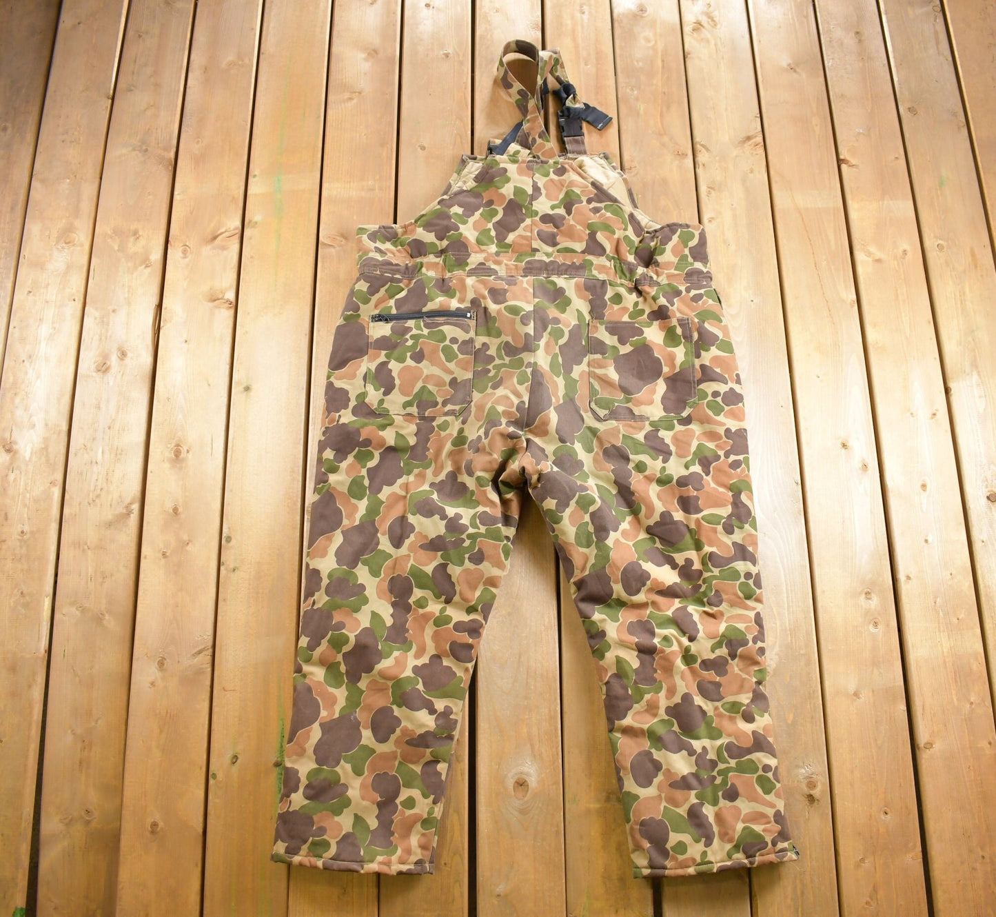 Vintage 1980s Gamehide Camo Overalls  / Coveralls / Vintage Overalls / Hype Vintage / Streetwear / Vintage Workwear / Hunting / Fishing