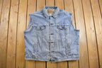 Vintage 1990s Levis Denim Jean Jacket Vest Size 4XL