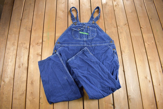 Vintage 1990s KEY Imperial Denim Jean Overalls Size 48 x 28 / Vintage Overalls / Workwear / Vintage Workwear / Vintage Overalls