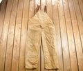 Vintage 1980s Carhartt Beige Canvas Double Knee Overalls