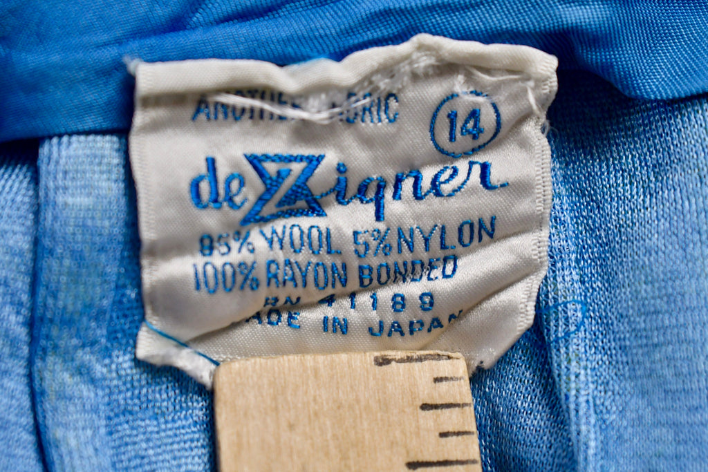 Vintage 1970s De Zigner Plaid Skirt Size 28 x 18.5