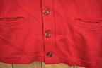 Vintage 1950s Collegiate Knit Cardigan Sweater