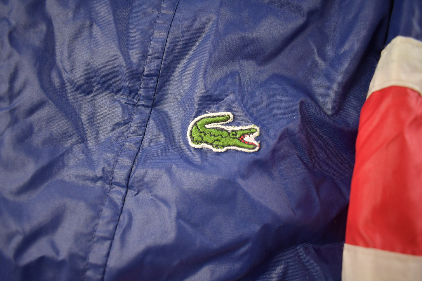 Vintage 1980s Lacoste Windbreaker Jacket / Brand Logo / Vintage Jacket / Streetwear / Athleisure