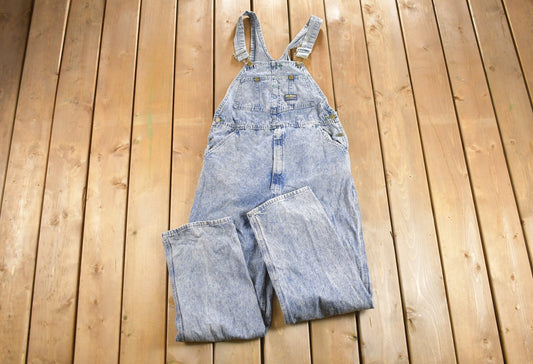 Vintage 1980s Osh Kosh Hickory Stone Wash Denim Jean Overalls / Vintage Overalls / Streetwear / Vintage Workwear / Osh Kosh B'Gosh