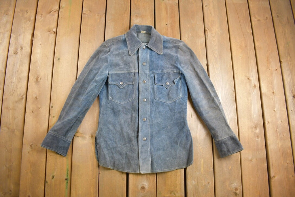 Vintage 1970s Genuine Leather Suede Jacket