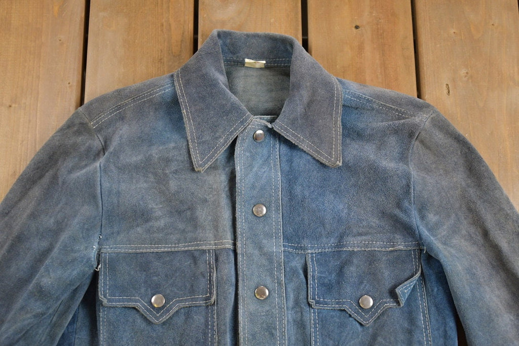 Vintage 1970s Genuine Leather Suede Jacket