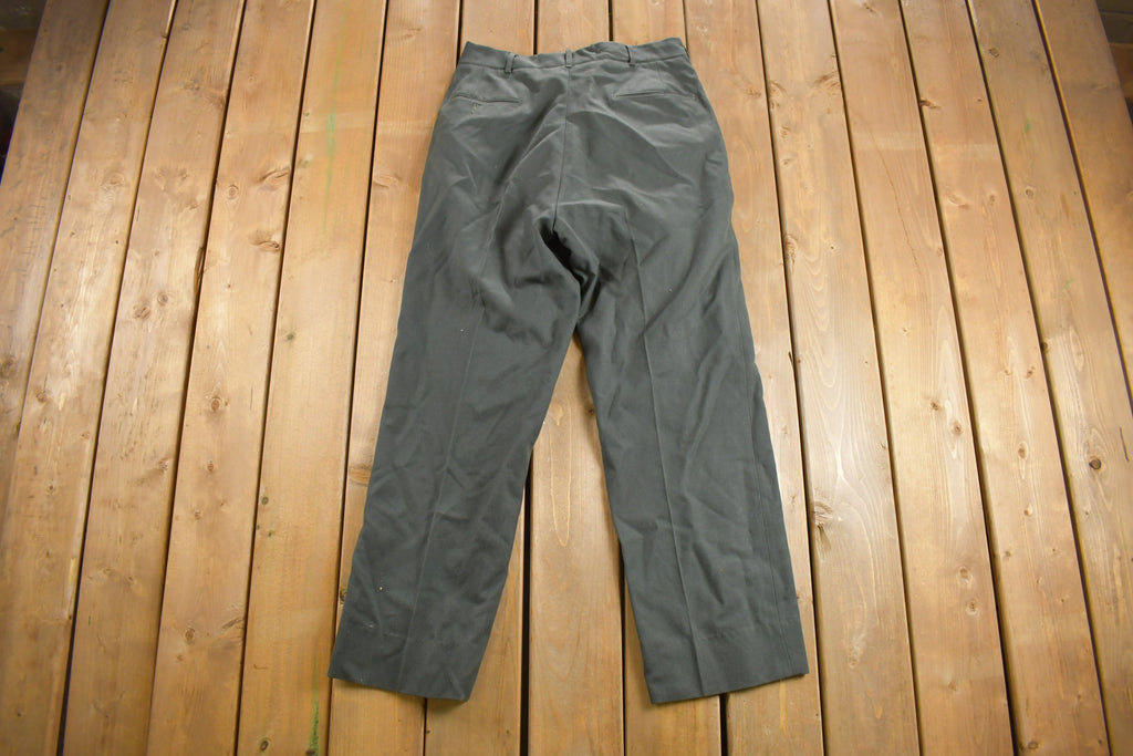 Vintage 1950s Army Military Pleated Trousers Size 33 x 31