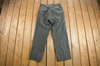 Vintage 1950s Army Military Pleated Trousers Size 33 x 31