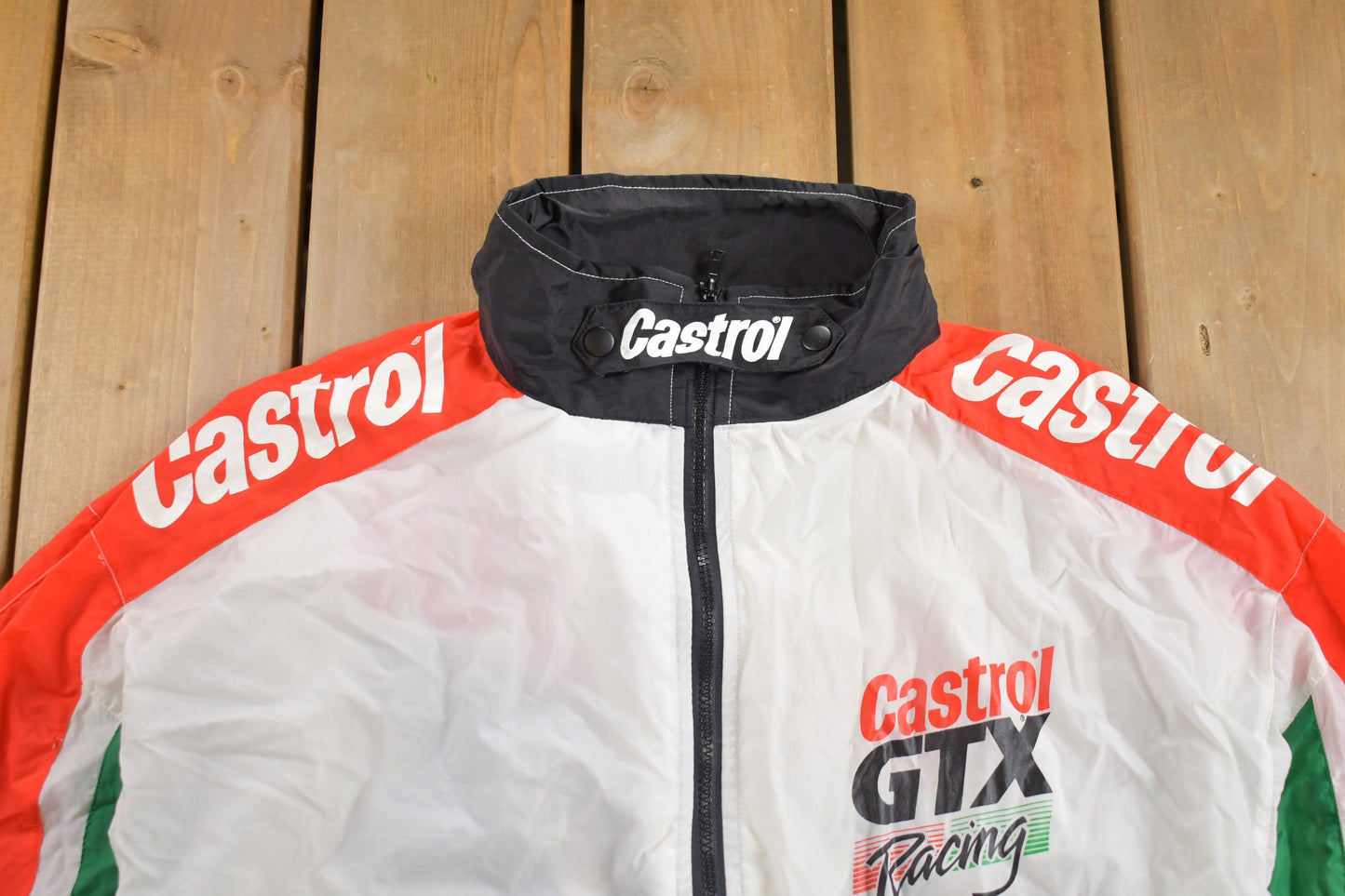 Vintage 1990s Castrol GTX Racing Windbreaker Jacket / Light Jacket / Big Logo / Streetwear / 90s Racing / 90s Nascar /