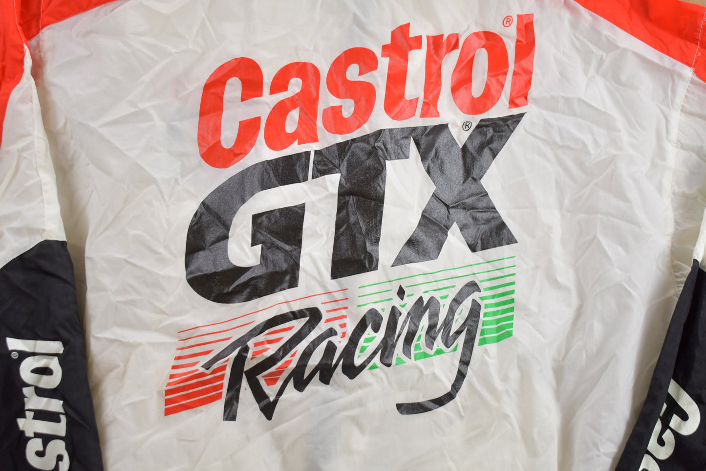 Vintage 1990s Castrol GTX Racing Windbreaker Jacket / Light Jacket / Big Logo / Streetwear / 90s Racing / 90s Nascar /