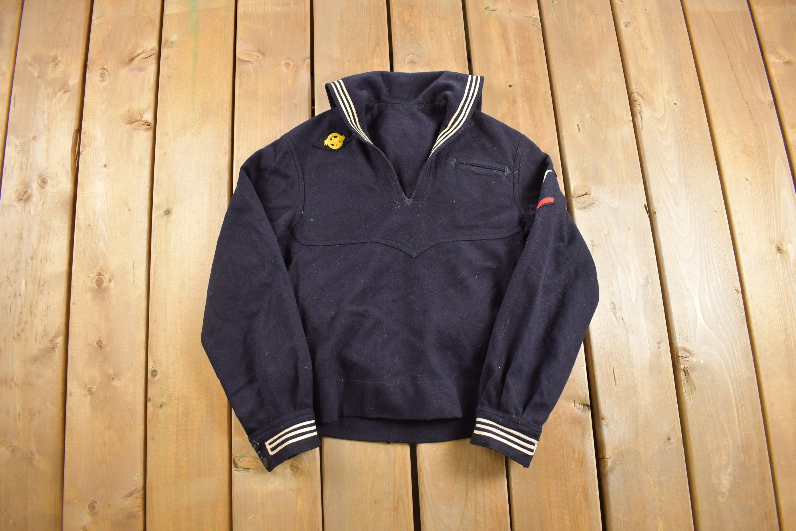 Vintage 1950s Naval Clothing Factory Sailor Uniform Pullover