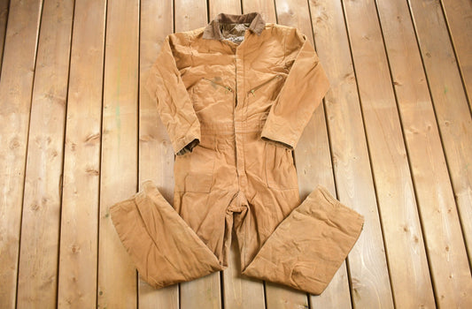 Vintage 1980s Walls Blizzard Pruf Insulated Coveralls / Vintage Coveralls / Vintage Workwear / Distressed Workwear / One Piece Work Suit