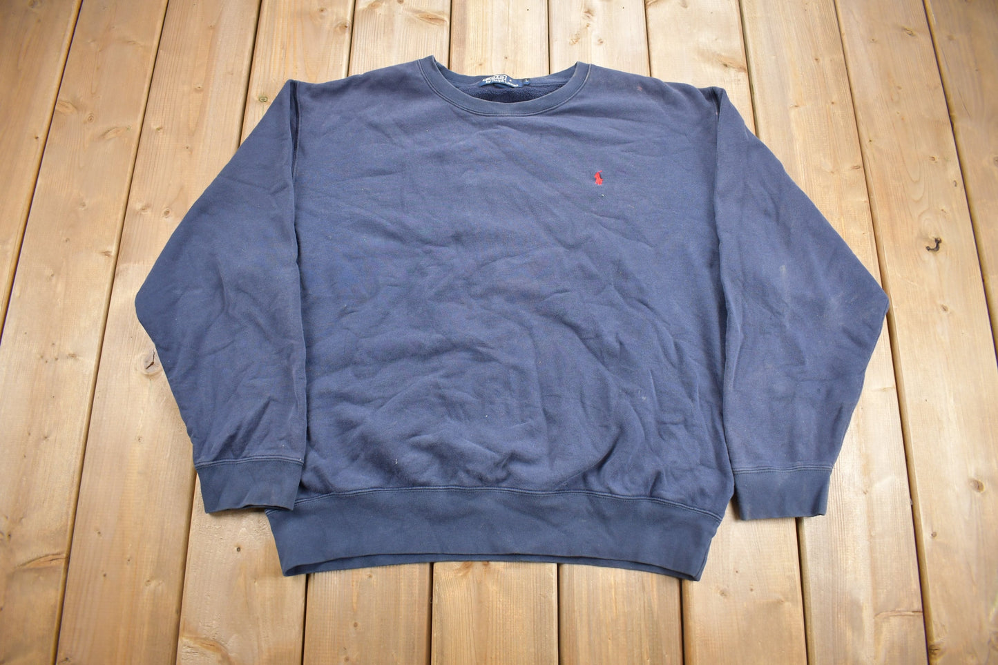 Vintage 1990s Polo Ralph Lauren Small Pony Crewneck Sweatshirt / 90s Crewneck / Streetwear / Vintage Polo