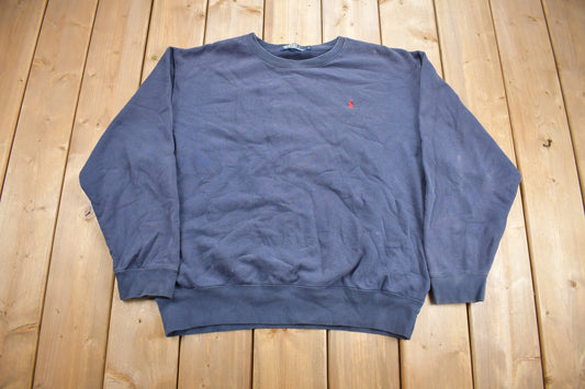 Vintage 1990s Polo Ralph Lauren Small Pony Crewneck Sweatshirt / 90s Crewneck / Streetwear / Vintage Polo