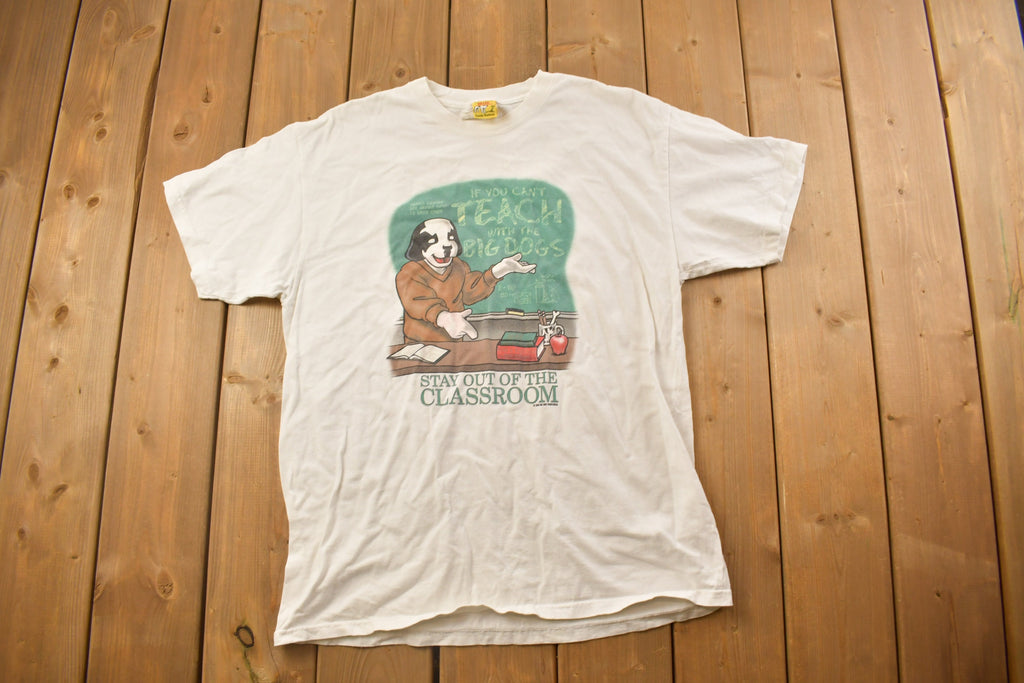 Vintage 1990s "Stay Out Of The Classroom" Graphic T Shirt