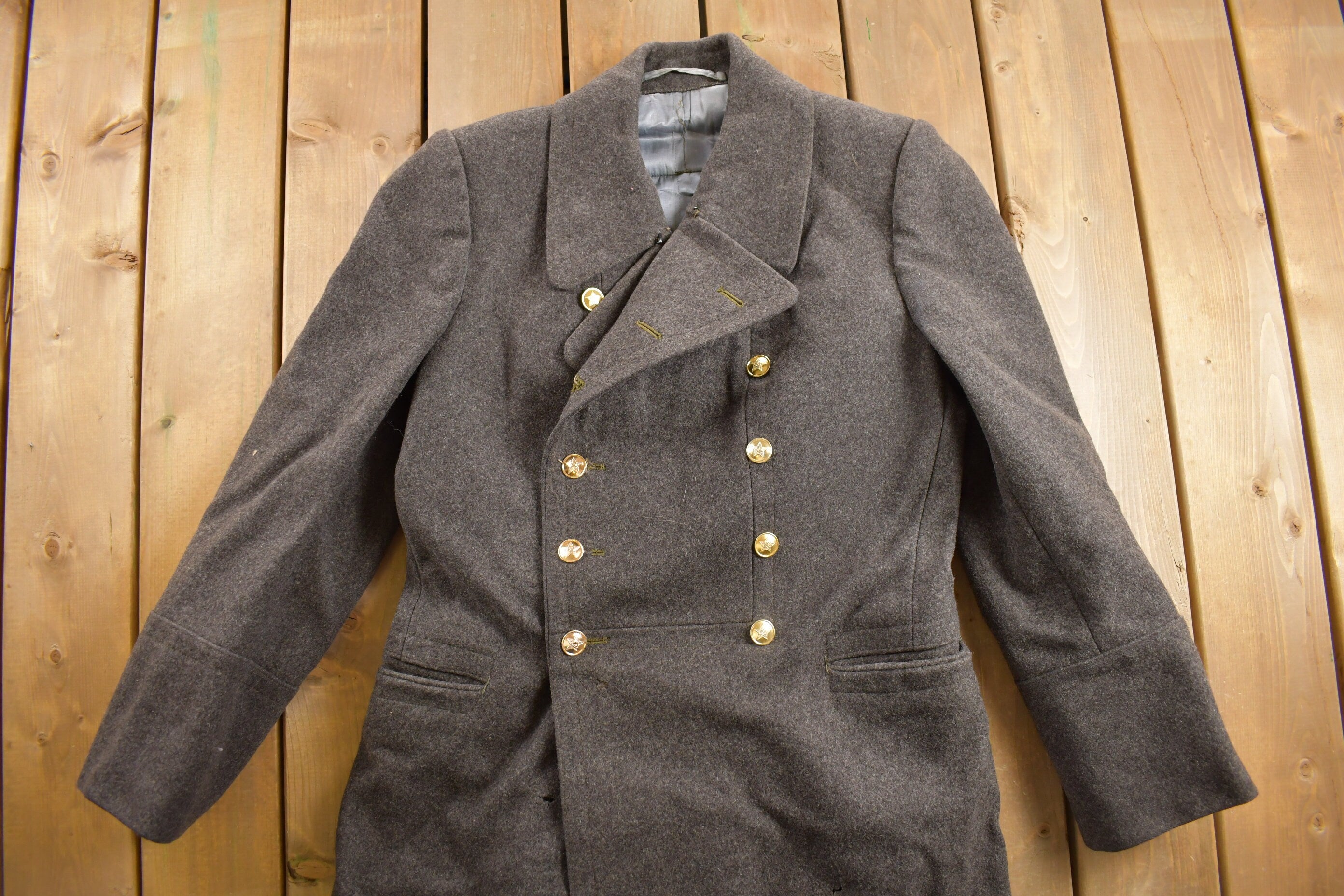 Vintage 1950s Military 100% Wool Jacket