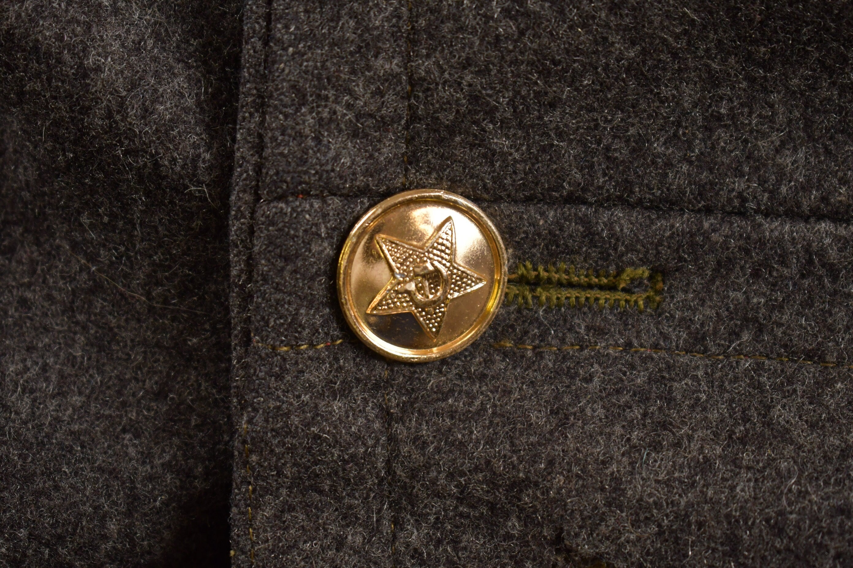 Vintage 1950s Military 100% Wool Jacket