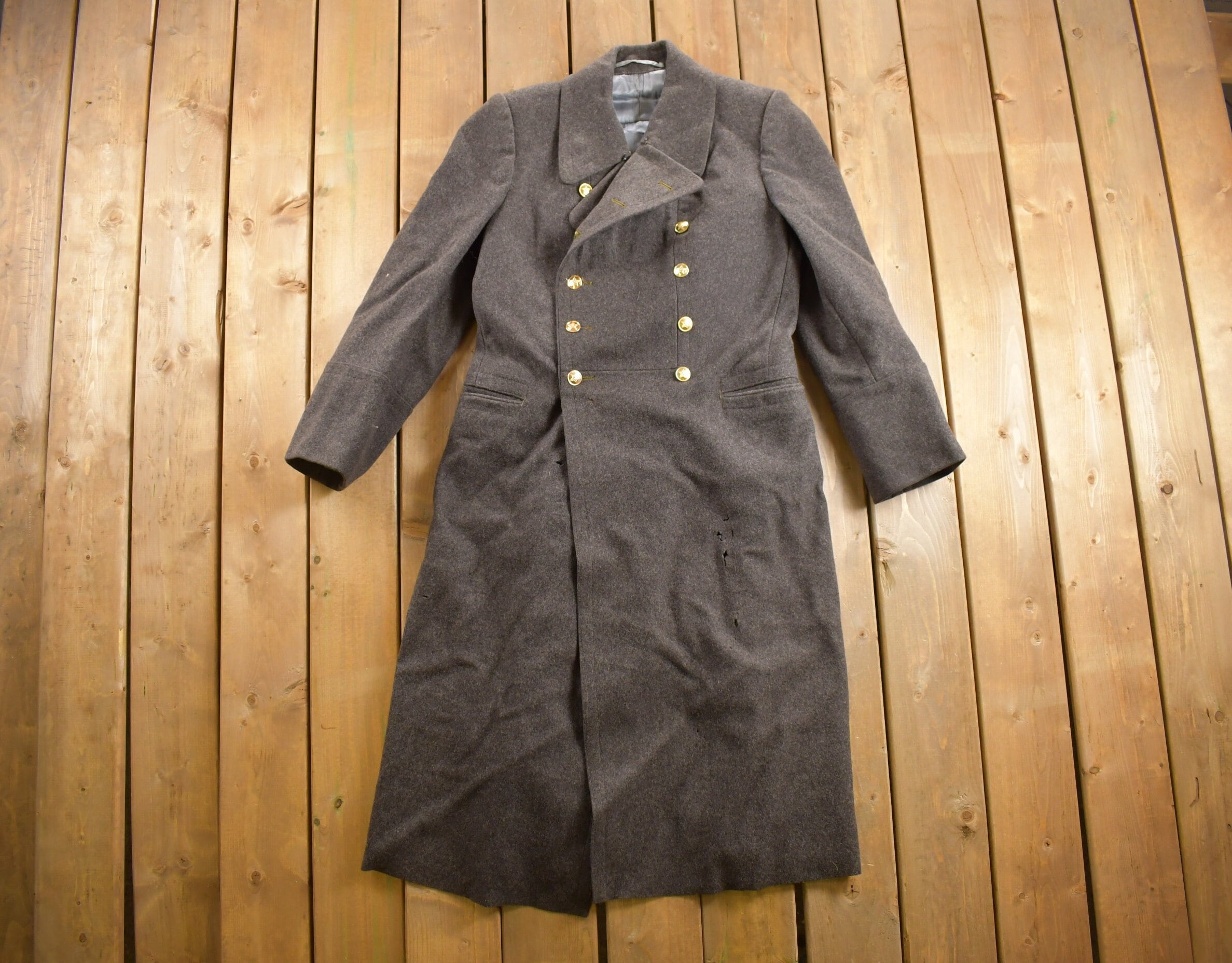 Vintage 1950s Military 100% Wool Jacket