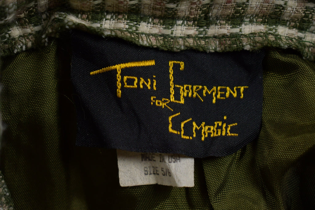 Vintage 1970s Plaid Skirt Size 25 x 20