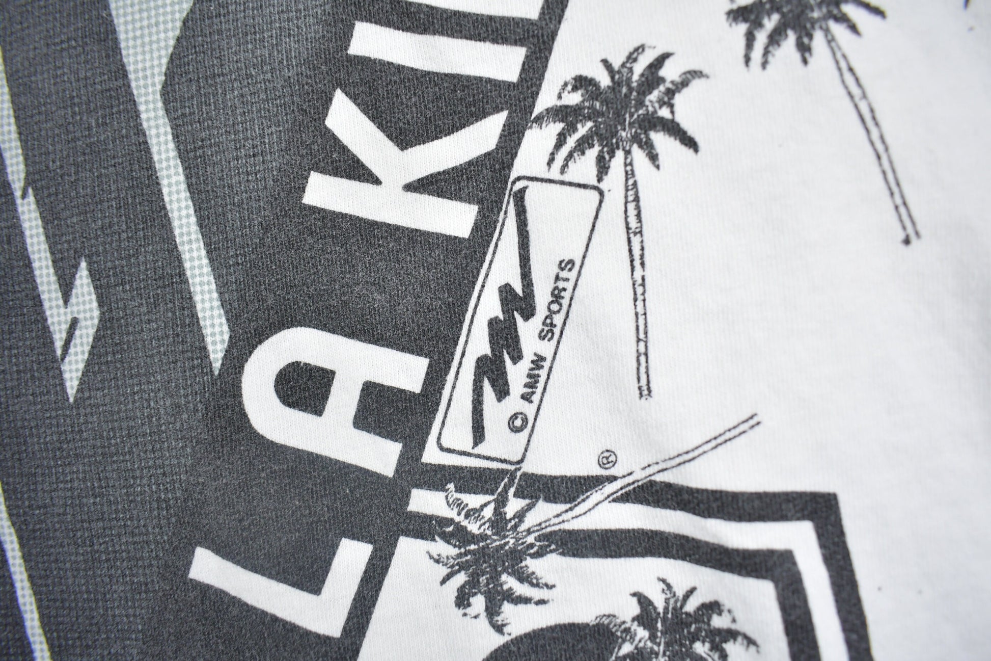 Vintage 1990s Los Angeles Kings NHL All Over Print Graphic T-Shirt