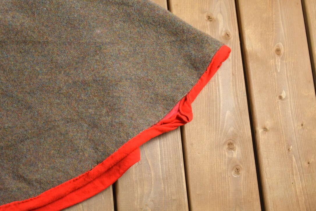 Vintage 1940's John Meyer Of Norwich Wool Button Up Cape Coat