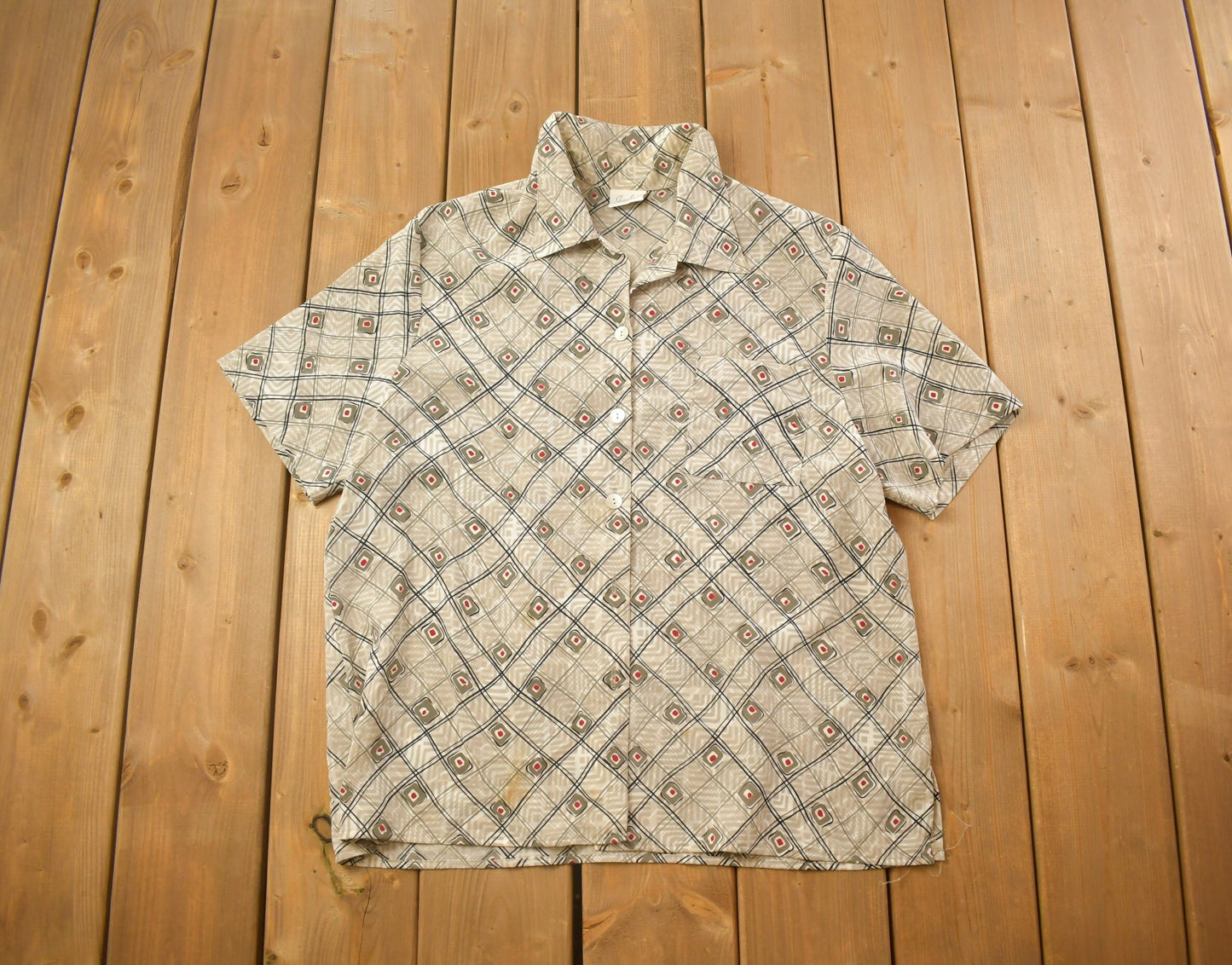 Vintage 1990s Jacky Smith Classics Button Up Shirt / 1990s Button Up / Vintage Flannel / Basic Button Up