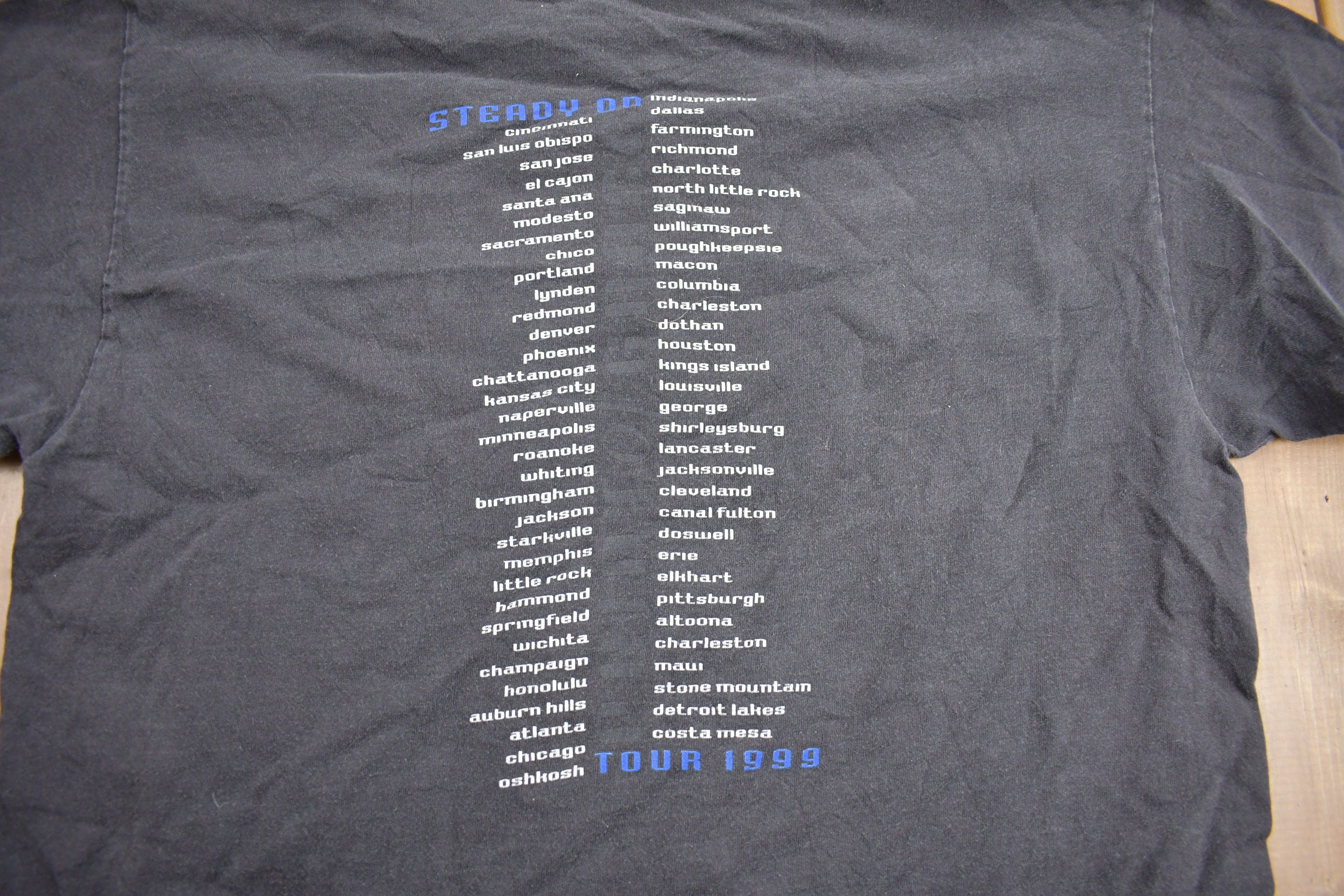 Vintage 1999 Point Of Grace Steady On Tour Band T-shirt