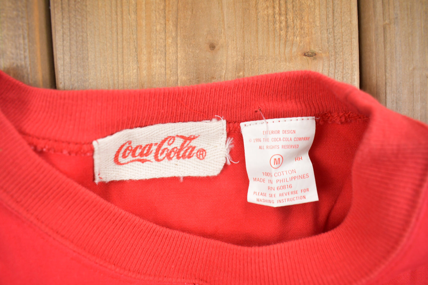 Vintage 1990s Coca Cola Winning University Heavy Shirt / Streetwear / Coke Tee / Vintage Coke / Jersey Style