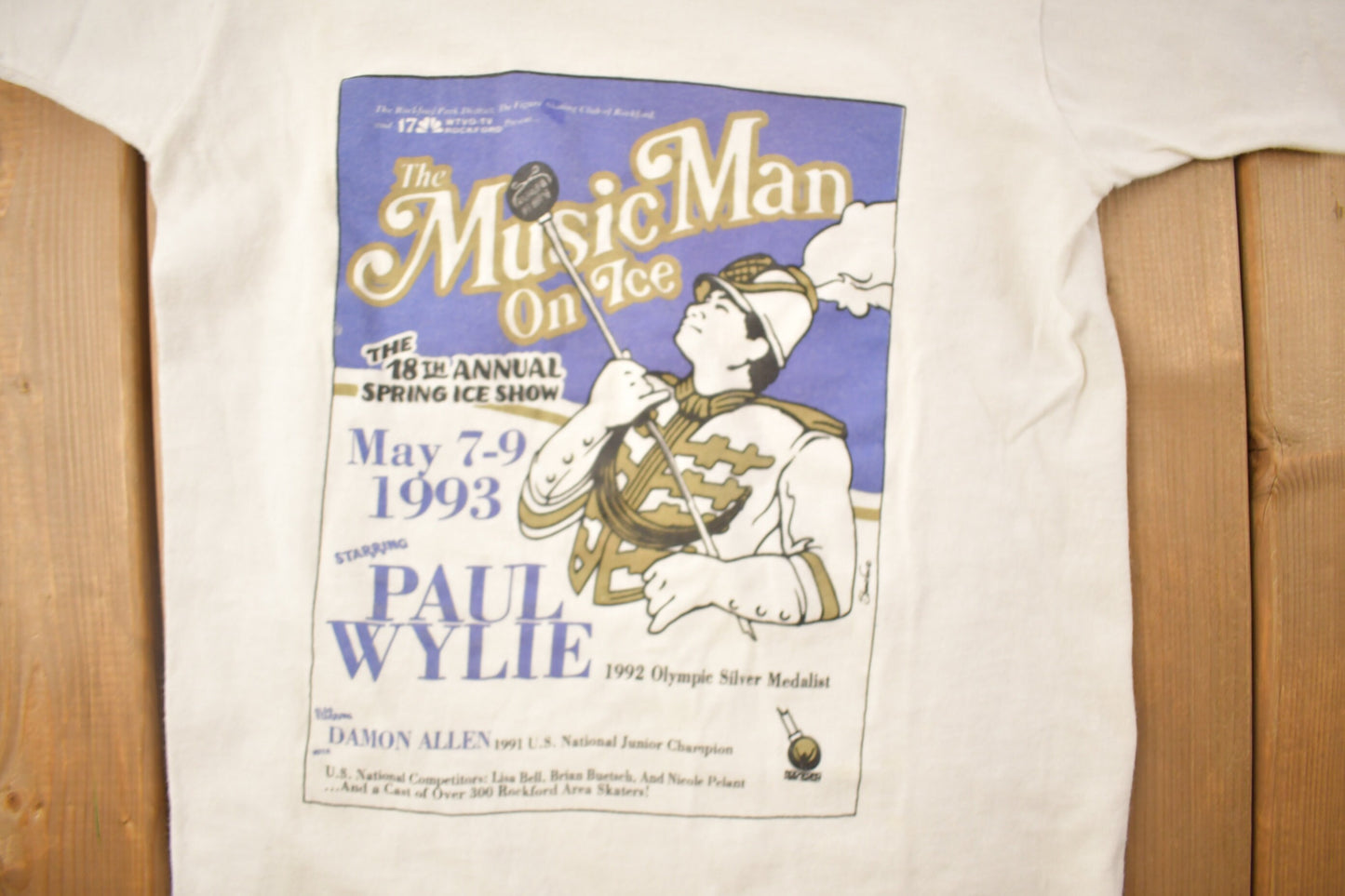 Vintage 1993 Kids The Music Man On Ice Graphic T Shirt / Vintage T Shirt / Streetwear / Graphic Tee / Kids Shirt / Made In USA