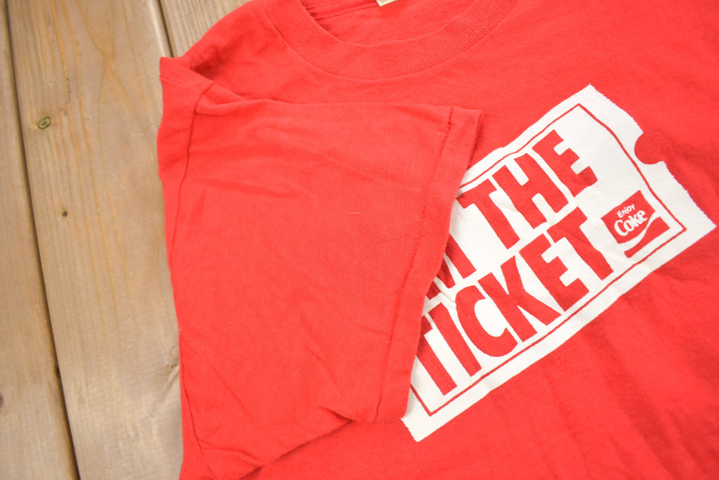 Vintage 1980s Enjoy Coke Coca Cola Promo T-Shirt