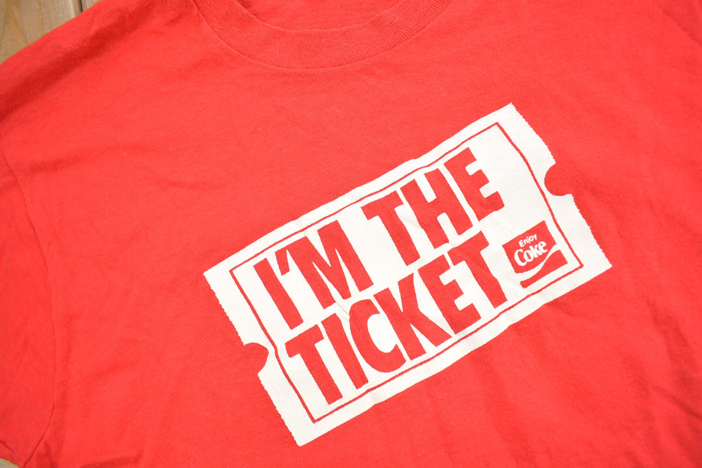 Vintage 1980s Enjoy Coke Coca Cola Promo T-Shirt