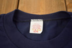 Vintage 1970s Deadstock Blank Navy T Shirt