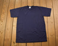 Vintage 1970s Deadstock Blank Navy T Shirt