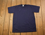 Vintage 1970s Deadstock Blank Navy T Shirt