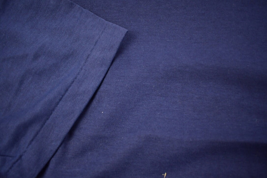 Vintage 1970s Deadstock Mr. Brief Blank Navy T Shirt