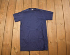 Vintage 1970s Deadstock Mr. Brief Blank Navy T Shirt