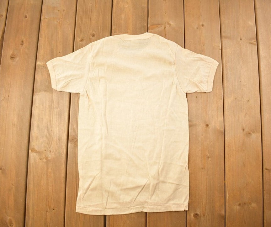 Vintage 1970s Deadstock Mr. Brief Blank Beige T Shirt / Vintage T Shirt / Made In Canada / 70s / Vintage Blanks / True Vintage / Deadstock