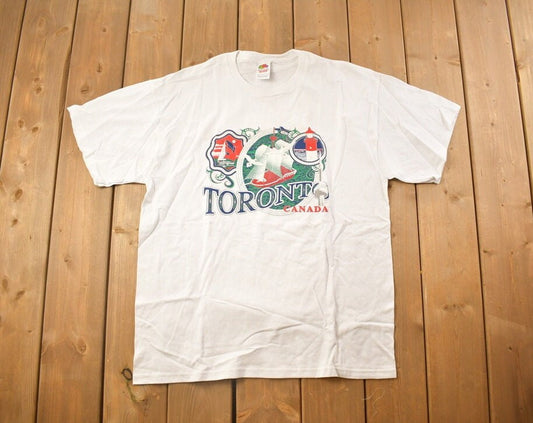 Vintage 1970s Toronto Canada Novelty T-Shirt / 70s / Streetwear Fashion / Vacation Tee / Travel & Tourism