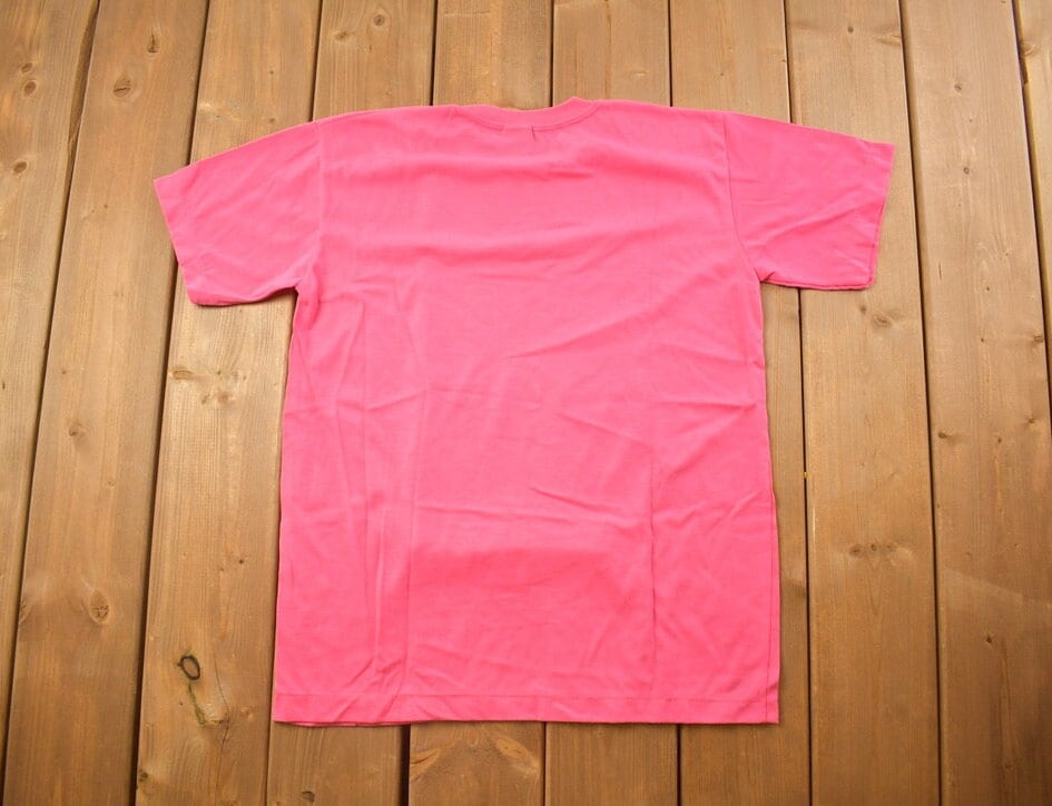 Vintage 1970s Deadstock Unique Blank Pink T Shirt