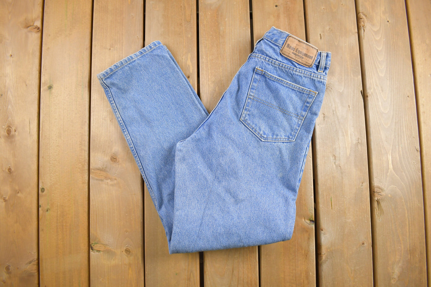 Vintage 1990's Basic Equipment Blue Jeans 31 x 30 / Vintage Jeans / Straight Cut / Streetwear Fashion / Vintage Pants