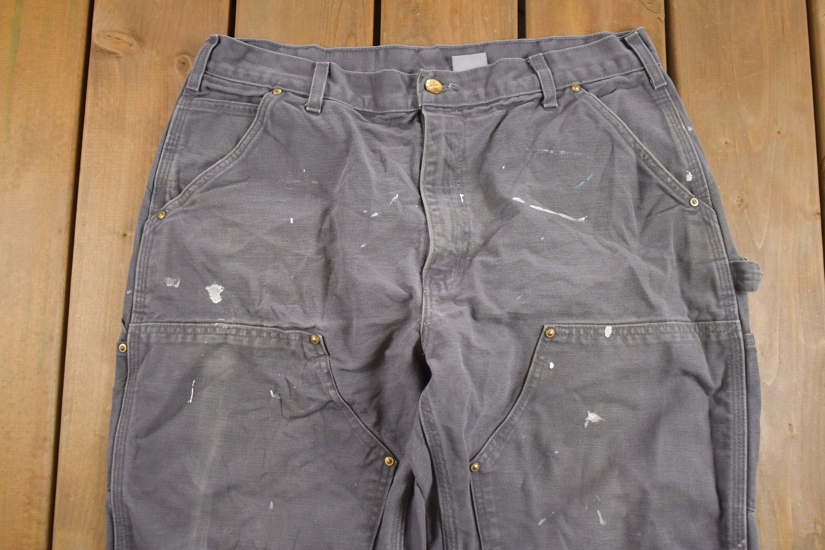 Vintage 1980s Carhartt Double Knee Work Pants Size 36 x 32