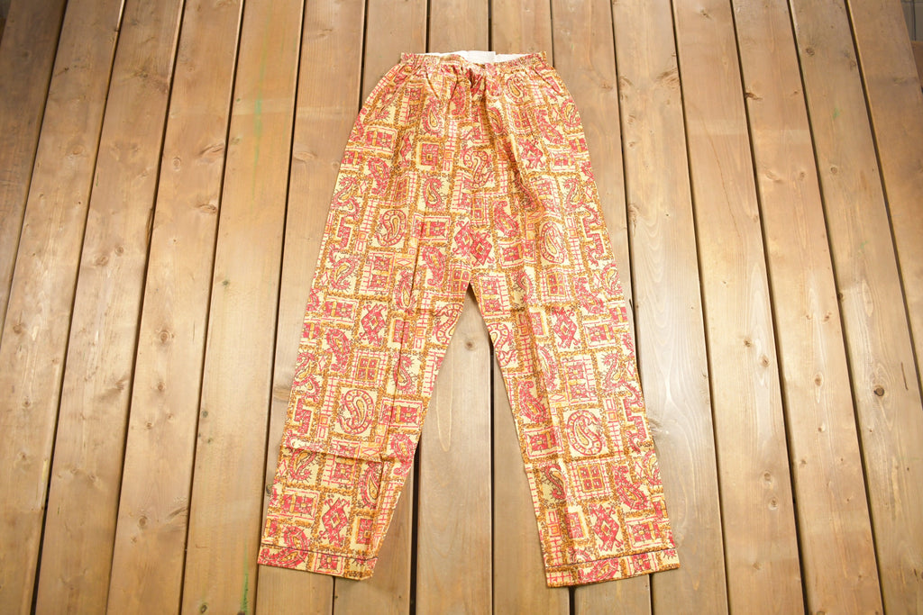 Vintage 1960s Champion Paisley Pyjama Set