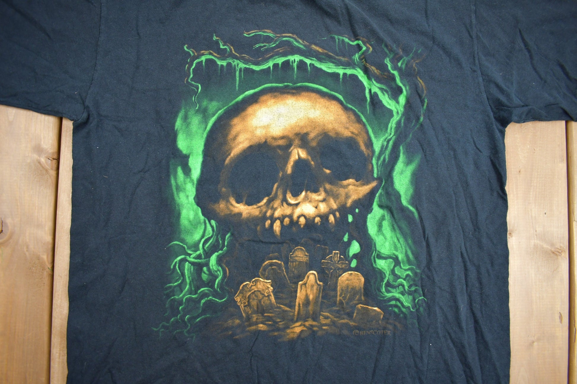 Vintage Y2K Skull Theme Graphic T-Shirt