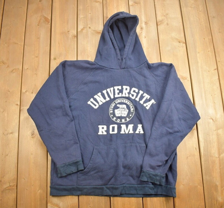 Vintage 1990s Roma University Collegiate Crewneck / Italy / NCAA Sweatshirt / Sportswear / Americana / Europe