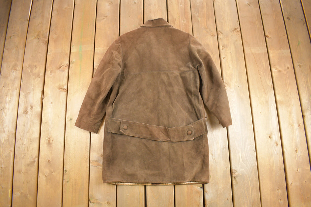 Vintage 1970s Eglseder Suede Leather Full Length Jacket